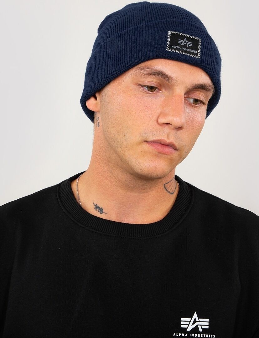 Alpha Industries X-Fit Beanie Einheitsgröße Blau