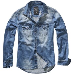 Brandit Riley Denim Hemd S Blau