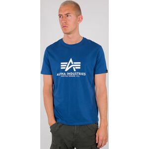Alpha Industries Basic T-Shirt S Weiss Blau