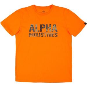 Alpha Industries Camo Print T-Shirt XL Orange