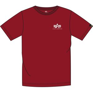 Alpha Industries Basic T Small Logo T-Shirt M Weiss Rot