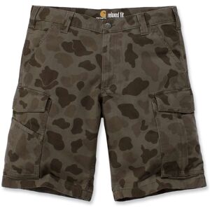 Carhartt Rugged Flex Rigby Cargo Shorts 31 Grün Mehrfarbig