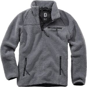 Brandit Teddyfleece Pullover 4XL Schwarz Grau