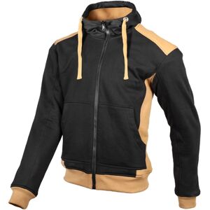 GMS Grizzly Motorrad Hoodie M Schwarz Braun