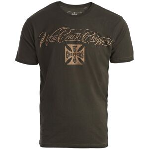 West Coast Choppers Eagle Crest T-Shirt M Grün Braun