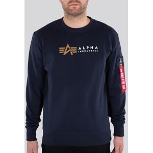 Alpha Industries Label Pullover M Blau