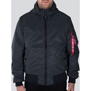 Alpha Industries MA-1 Hooded Reflective Jacke S Schwarz