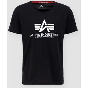 Alpha Industries Basic V-Neck T-Shirt S Schwarz