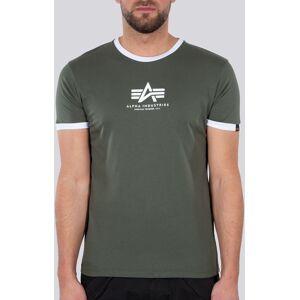 Alpha Industries Basic T Contrast ML T-Shirt L Grün