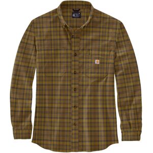 Carhartt Midweight Flannel Plaid Hemd S Braun