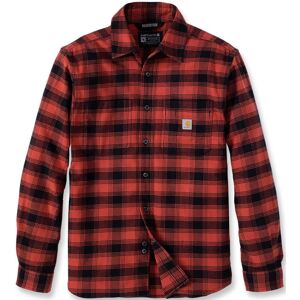 Carhartt Rugged Flex Flannel Plaid Hemd XL Schwarz Rot