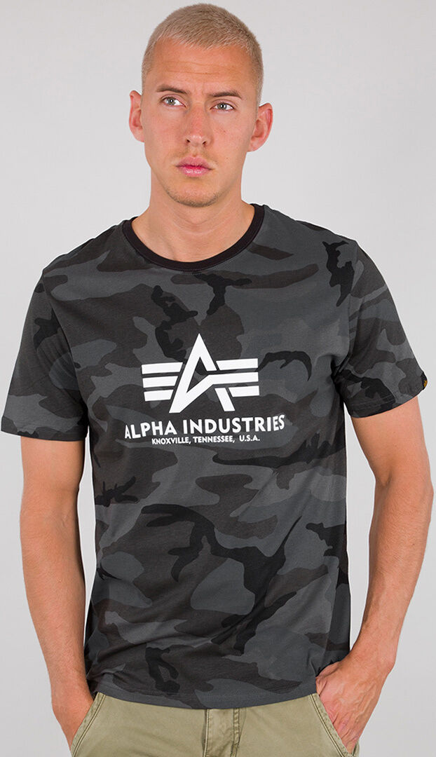 Alpha Industries Basic Camo T-Shirt 2XL Schwarz Mehrfarbig