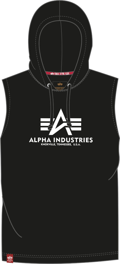 Alpha Industries Basic Hooded Tank Top M Schwarz