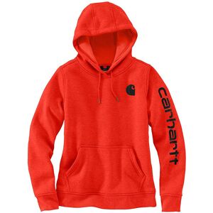 Carhartt Clarksburg Logo Damen Hoodie M Schwarz Rot