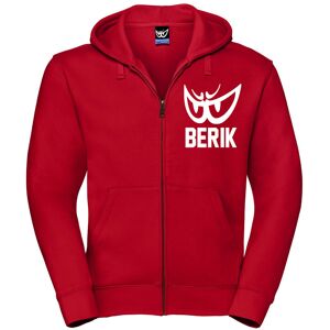 Berik Classic Z Zip Hoodie 2XL Weiss Rot