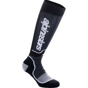 Alpinestars Plus Motocross Socken S Schwarz Grau