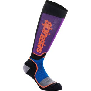 Alpinestars Plus Motocross Socken L Schwarz Lila