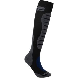 SIXS MOT2 Merinos Socken 44 45 46 47 Schwarz Grau