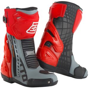 Bogotto Donington Motorrad Stiefel 46 Schwarz Grau Rot