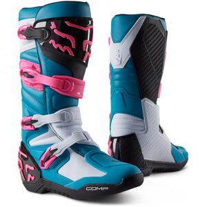 FOX Comp Motocross Stiefel 45 46 Pink Blau