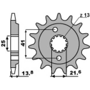 PBR Standard-Stahlkettenrad 346 - 525