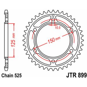 JT SPROCKETS Standard-Stahlkrone 899 - 525