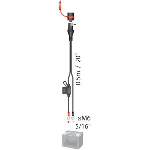 OPTIMATE Wasserdichtes Ösenkabel SAE-Stecker, M6, 5A max.