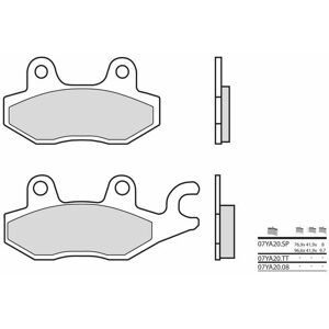 Brembo S.p.A. Straßenbremsbeläge Carbon-Keramik - 07YA2008