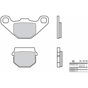 Brembo S.p.A. Rennradbremsbeläge Carbon-Keramik - 07KA0717