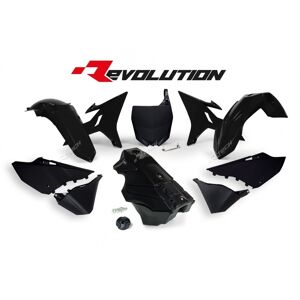 Race Tech Revolution Plastik Kit + schwarzer Tank Yamaha YZ125/250  schwarz