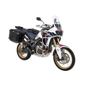 HEPCO & BECKER Kofferträger Cutout inkl. Xplorer-Koffer Africa Twin Adventure Sports ab Bj.2018, Koffer silber  Silber