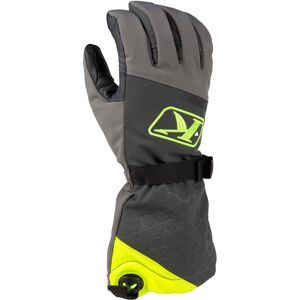 Klim PowerXross Gauntlet Snowmobil Handschuhe S Grau Gelb
