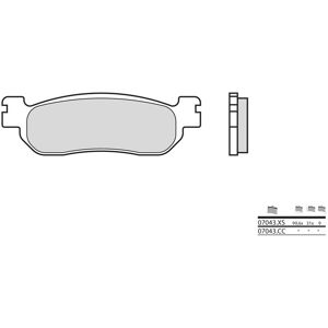 Brembo S.p.A. Bremsbeläge Scooter Sintermetall - 07043XS