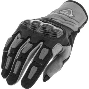 Acerbis Carbon G 3.0 Motorrad Handschuhe M Schwarz Grau