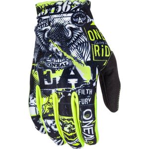 Oneal Matrix Attack 2 Motocross Handschuhe 2XL Schwarz Gelb