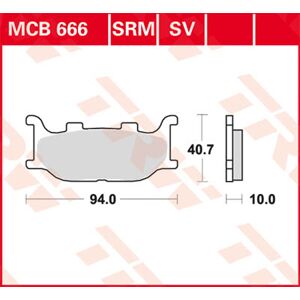 TRW Lucas Sinterbelag MCB666SV