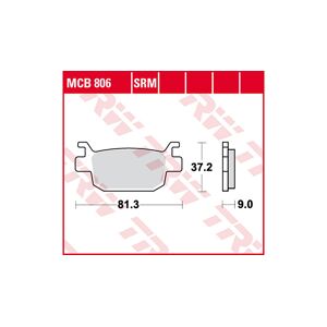 TRW Lucas TRW Lucas Bremsbelag MCB806SRM