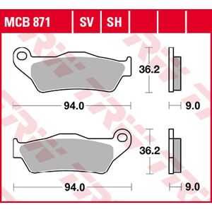 TRW Lucas Sinterbelag MCB871SV