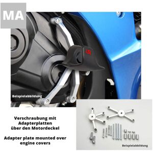 LSL Ersatzteil für Crash-Pad Kit 550S125.1, SUZUKI GSX650/1250FA & GSX650F  Silber