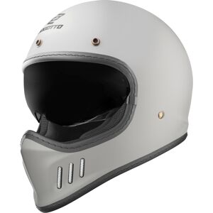 Bogotto FF980 Caferacer Cross Helm XS Grau