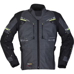 Modeka Taran Flash Motorrad Textiljacke 5XL Schwarz Grau