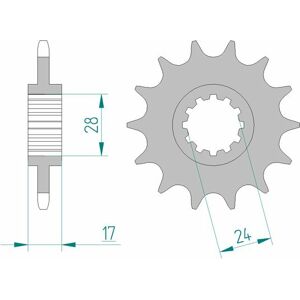 AFAM Standard-Stahlkettenrad 20516 - 520