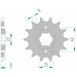 AFAM Standard-Stahlritzel 20500 - 520 100 mm