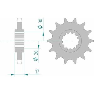 AFAM Standard-Stahlkettenrad 20603 - 530