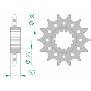 AFAM Standard-Stahlkettenrad 20608 - 520