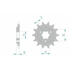 AFAM Standard-Stahlkettenrad 22600 - 520