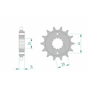 AFAM Standard-Stahlritzel 20614 - 525