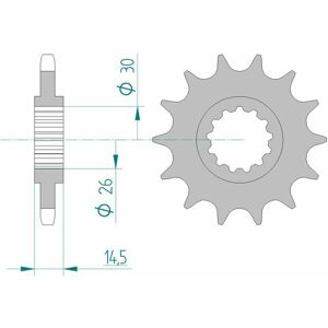 AFAM Standard-Stahlkettenrad 20611 - 525