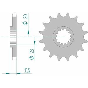 AFAM Standard-Stahlkettenrad 22201 - 428