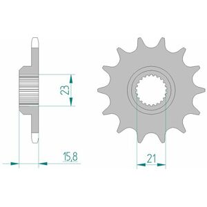 AFAM Standard-Stahlkettenrad 21504 - 520